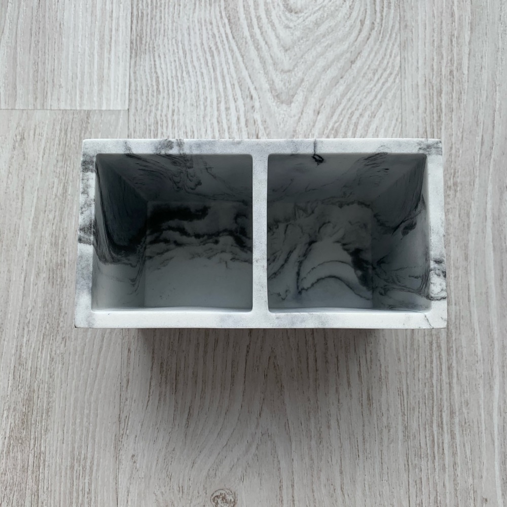Urban Outfitters Bino marble storage organizer two sections never used new